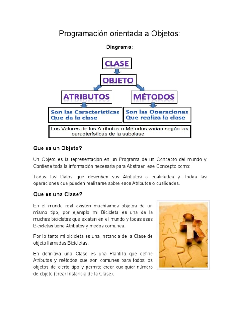 Clases y Objetos en Programación POO | PDF | Objeto (informática ...