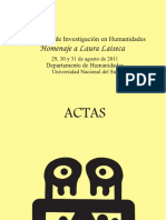 Actas IV Jornadas Investigación Humanidades