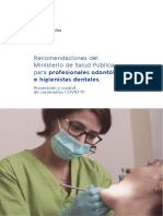 MSP Recomendaciones Odontologos Higienistas Dentales