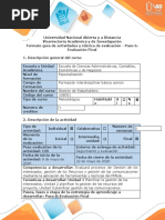 Guía de Actividades y Rúbrica de Evaluación - Paso 5 - Evalución Final