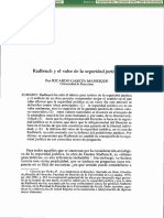 Radbruch y El Valor de La Seguridad Jurídica: Ricardo García Manrique