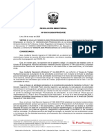 RM - 154-2020-PRODUCE Reinicio de Actividades