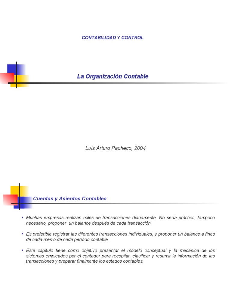 La Organizacion Contable | Descargar gratis PDF | Contabilidad ...