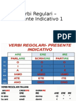 Verbi Regulari - Presente Indicativo 1