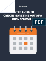 4 Step Guide To Create More Time Out of A Busy Schedule PDF