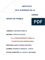 3.1.3 Procedimiento para La Clasificacion Arancelaria