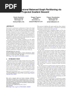 Multi-Dimensional Balanced Graph Partitioning Via Projected Gradient Descent