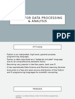 Essential Tools for Data Processing & Analysis: Python, Pandas, ArcGIS, LaTeX, MySQL & PostgreSQL