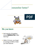 How To Remember Better