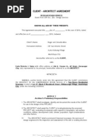 Architect Client Agreement | Architect | General Contractor