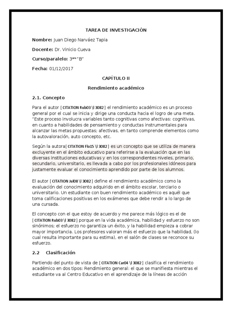 TAREA DE INVESTIGACIÓN Cap 2 | PDF | Evaluación | Aprendizaje