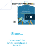 Spanish - Final Decisiones Dificiles Invertir en Salud para El Desarrollo PDF