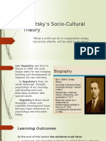 Vygotskys Socio Cultural Theory
