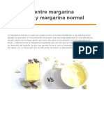 Diferencia entre margarina hojaldrada y normal para repostería