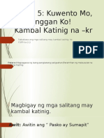 Aralin 5 Kambal Katinig -KR Filipino Day 2