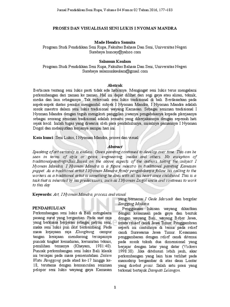 Seniman yang menciptakan jurnal visual seni budaya dengan karya unik dan penuh makna