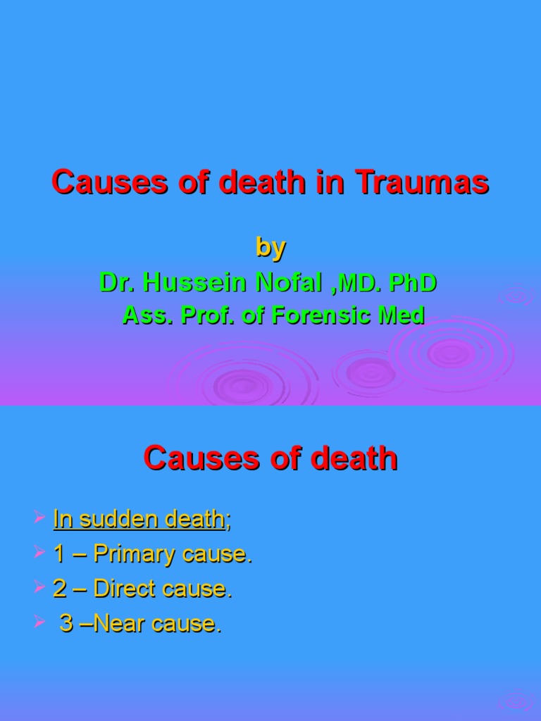 Forensic Trauma Death Analysis | PDF | Shock (Circulatory) | Vagus Nerve