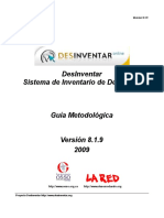 DesInventar GuiaMetodologica 8.1.9 PDF