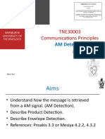 TNE30003 Communications Principles: AM Detection