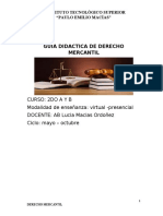 Guia Didactica de Derecho Mercantil Segundo A y B