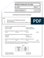 Grade 11 - 1st Term Paper - March 2020