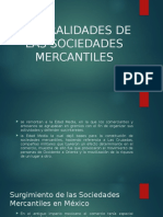 Antecedentes de Las Sociedades Mercantiles