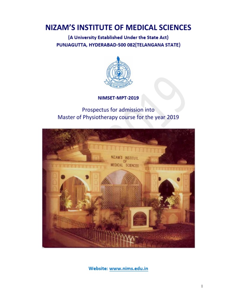 MPT Admission Guide 2019 | PDF | University And College Admission | Surety