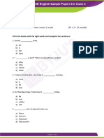 CBSE Sample Paper For Class 4 English Er PDF