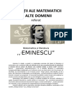 Aplicatii Ale Matematicii in Literatura