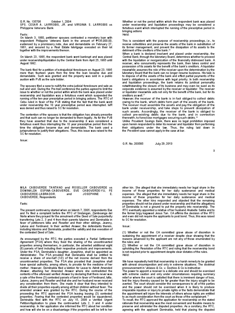 Receivership PDF Bankruptcy Foreclosure