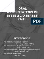 ORAL MANIFESTATIONS OF SYSTEMIC DISEASES Part 1