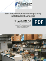 Best Practices For Maintaining Quality in Molecular Diagnostics