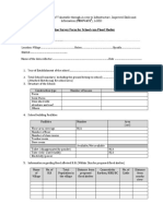 Survey Form For Flood Shelter