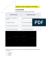 Strategies To Enhance More Business For Bata ..: The Appreciative Inquiry Model