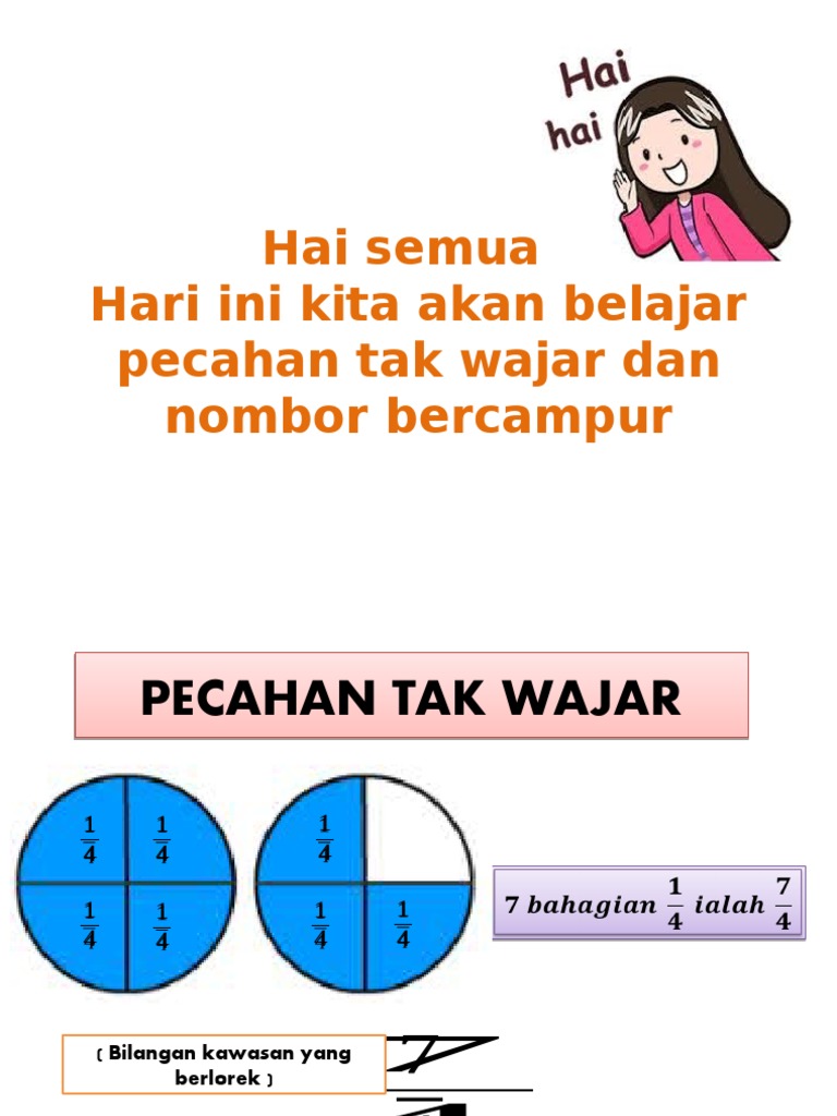 Pecahan tak wajar dan nombor bercampur