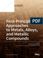 FirstPrinciples Approaches To Metals Alloys and Metallic Compounds