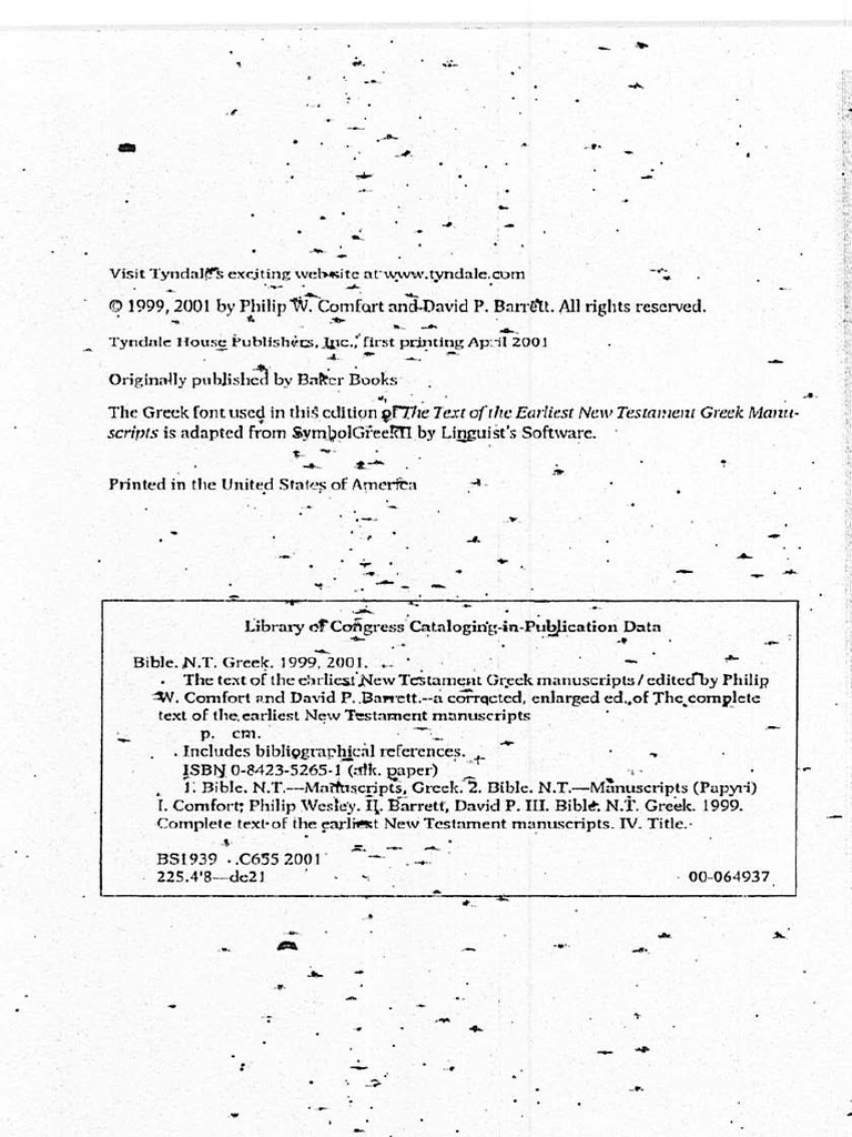 The Text Of The Earliest New Testament Christian Media Palaeography