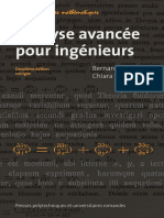 Analyse Avancee Pour Ingenieurs - Bernard Dacorogna, Chiara Tanteri PDF