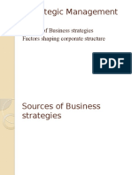 Sources of Business Stratgies