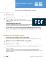 Google Analytics Implementation Checklist: Tracking Code