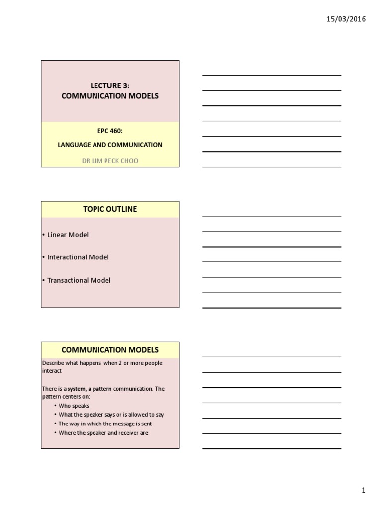 Communication Models Explained | PDF | Cybernetics | Communication
