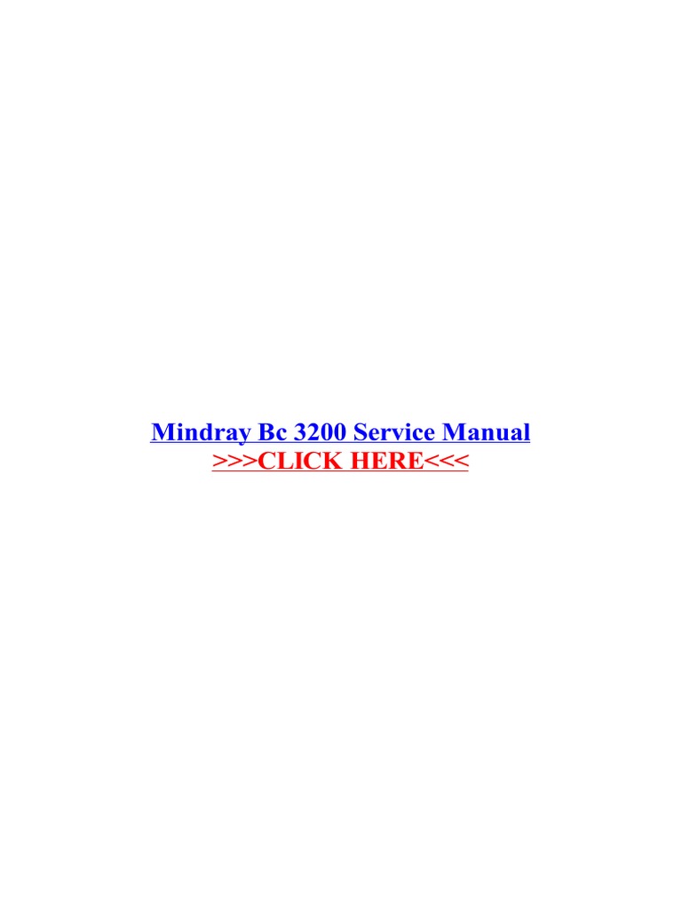 Mindray 30 Service Manual 5380 5300 X X 30 3000 2800 Pdf Pdf Technology Engineering