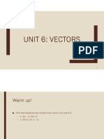Unit 6 Vectors