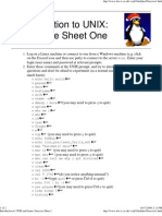 Introduction To UNIX and Linux Lecture One - Exercise
