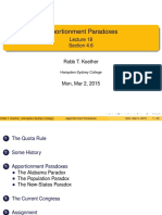 Apportionment Paradoxes: Section 4.6