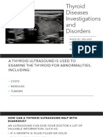 Thyroid Diseases and Investigations Into Disorders
