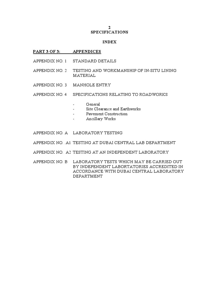 Dm-dsi-Appendices Index & Fly Sheets | PDF | Specification (Technical ...