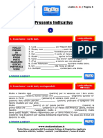 Esercizi Presente Indicativo Ita l2