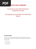 Commands Are Given With Description & Configuration Example All Configurations Are Extracted From Real World Network