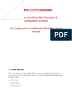 Commands Are Given With Description & Configuration Example All Configurations Are Extracted From Real World Network